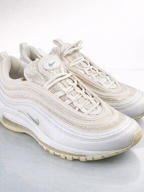 Nike Air Max 97 Triple White Wolf Gray Men’s Size 7.5 White Running Sneakers